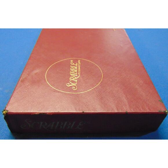 Scrabble Vintage 1953 Selchow & Righter Crossword Board Game Complete 100 Tiles - Picture 13 of 14